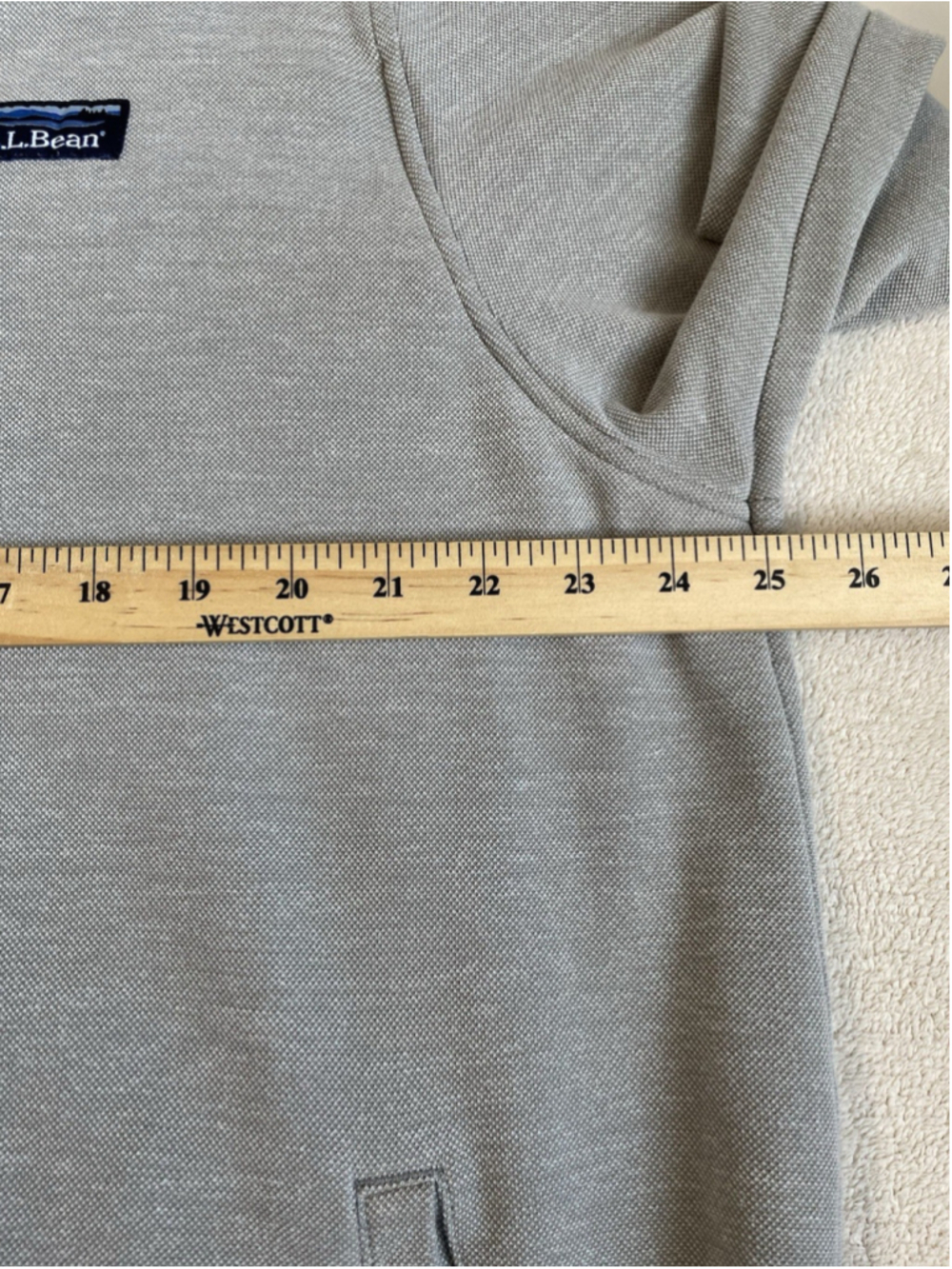 LL Bean Sweater Full Zip Jacket Men's XL Reg Gray Canvas - Picture 8 of 9